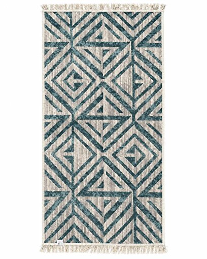 Bigghome Çift Taraflı Kilim 80*150 cm SA26MB Makinede Yıkanabilir Modern Desenli. ürün görseli